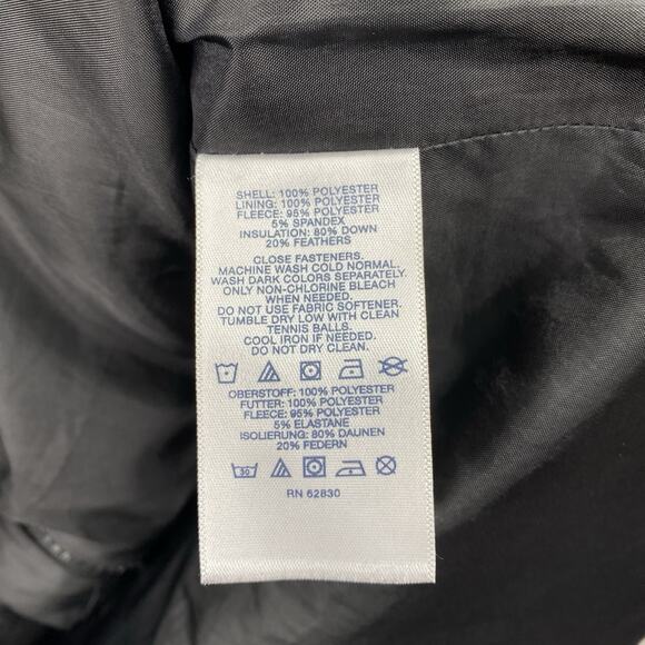 Lands End Jacket Womens 1X Puffer Vest Black Down Filled Full Zip Pockets Quilt - Picture 7 of 8